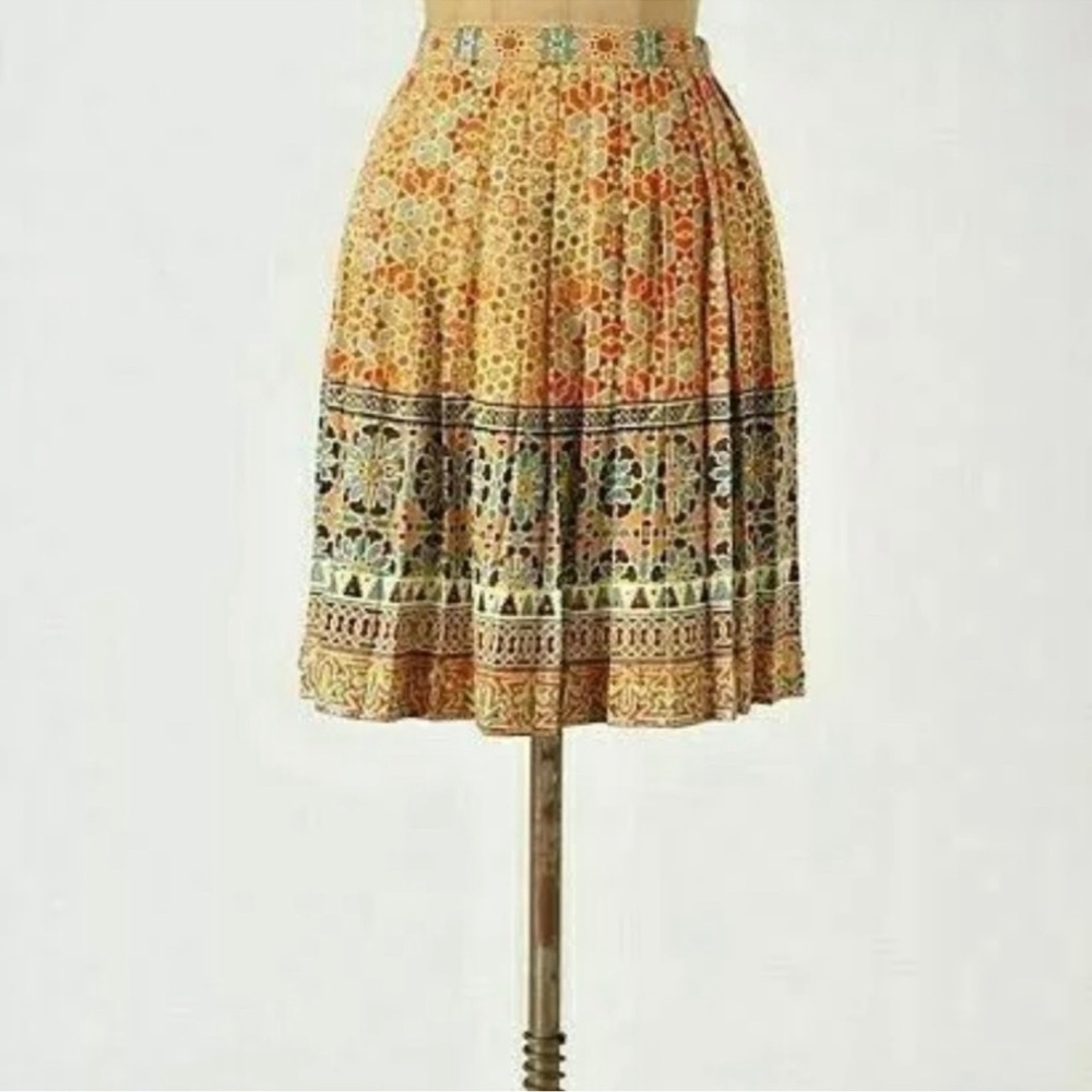Tanvi Kedia for Anthropologie Beaded Embellished Rotational Symmetry Skirt - Picture 2 of 5